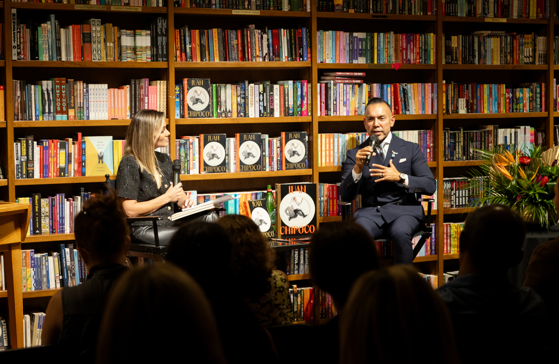 Photo of Juan Chipoco's book presentation at Books and Books Coral Gables