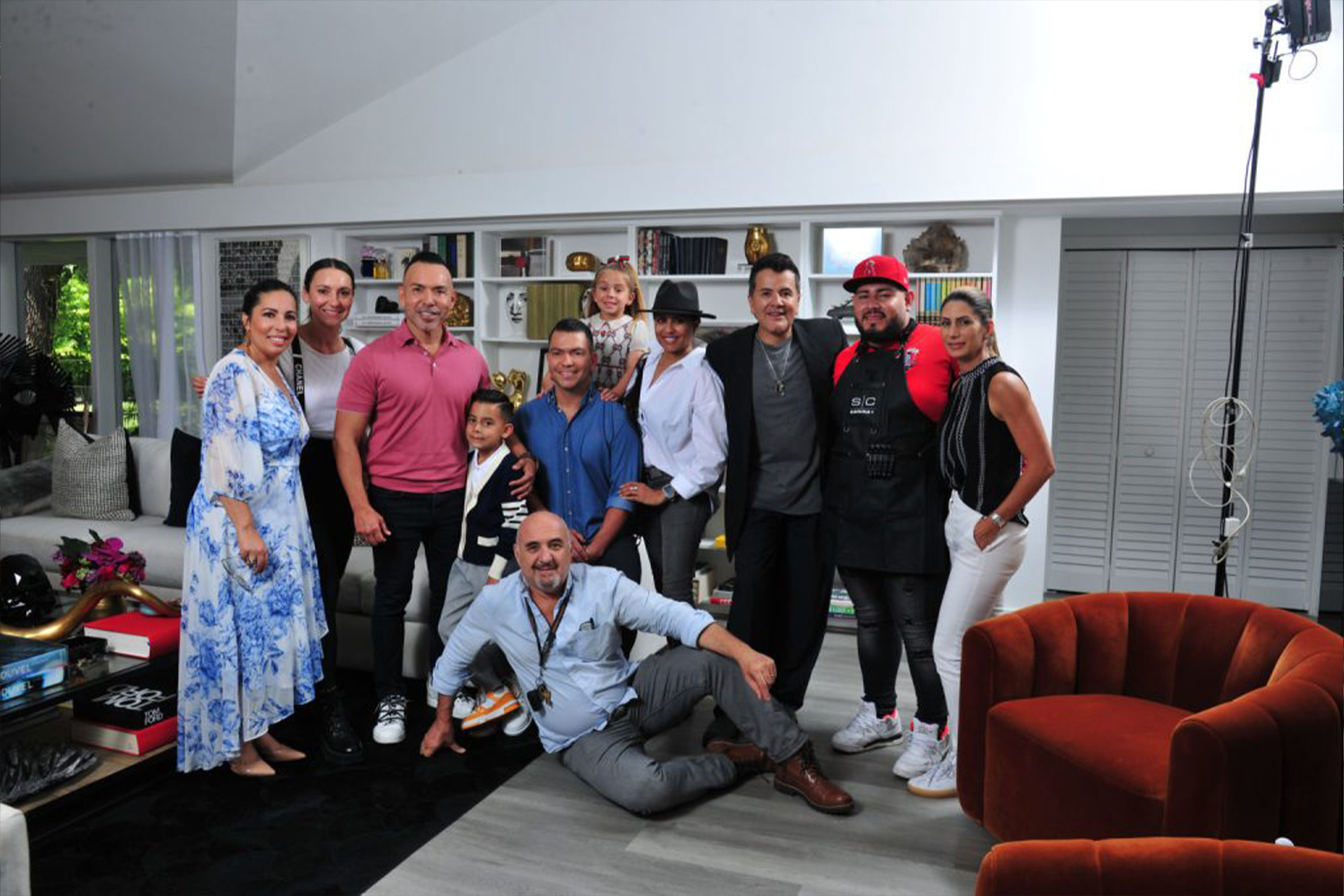 Photo of Juan Chipoco and team during S Revista front cover photoshoot